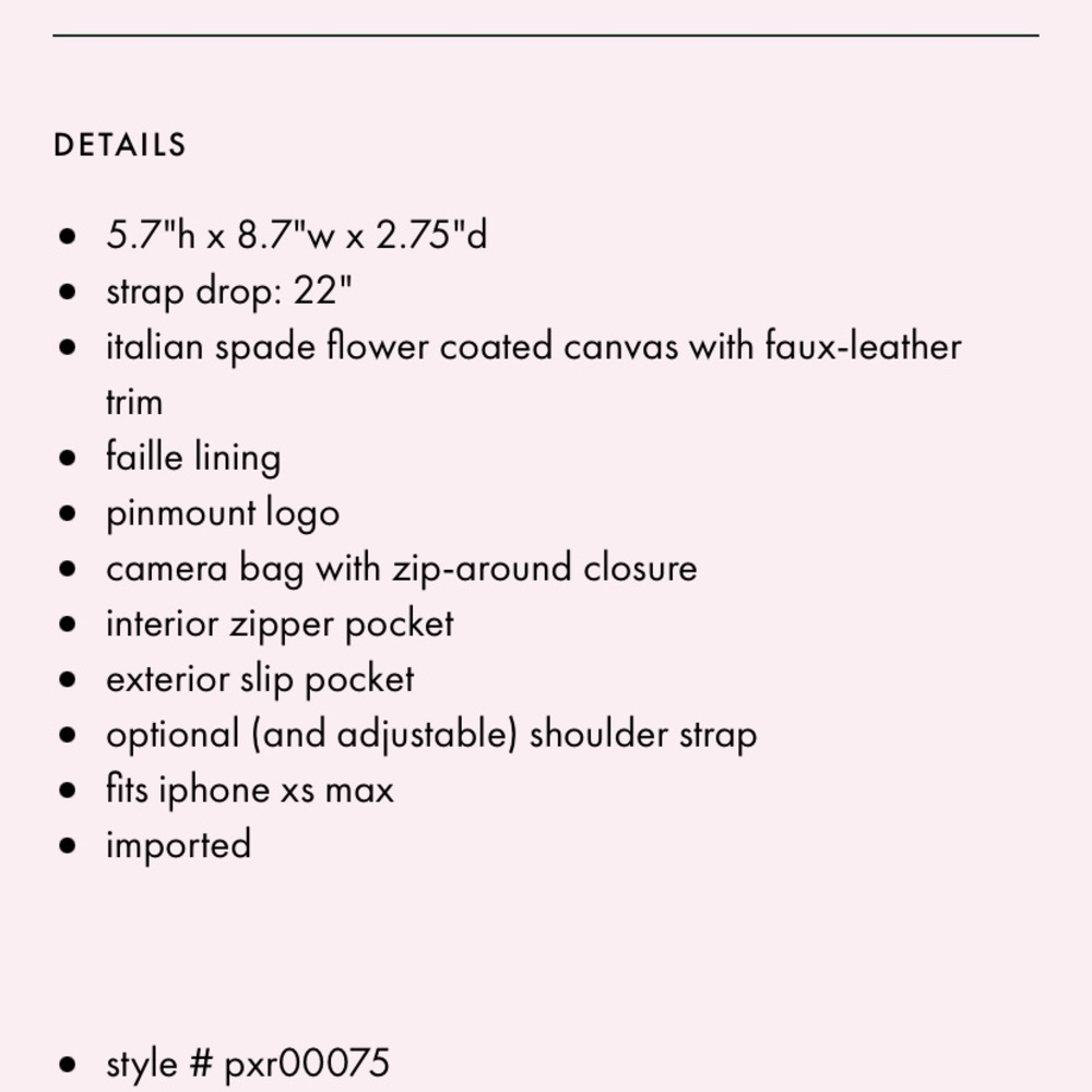 💯 Kate Spade camera bag - Picture 6 of 6